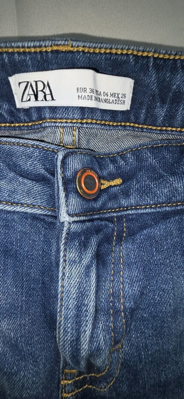 Zara Women's Blue Jeans Size 36 Sku 169 - Picture 4 of 8